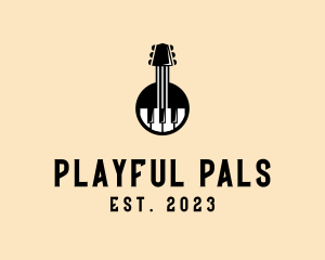 Guitar Piano Band logo design