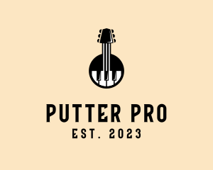 Guitar Piano Band logo design