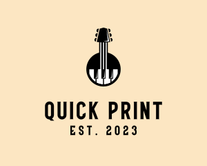 Guitar Piano Band logo design