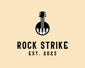 Guitar Piano Band logo design