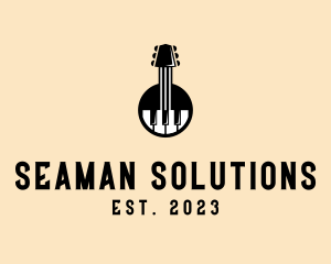 Guitar Piano Band logo design