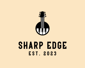 Guitar Piano Band logo design