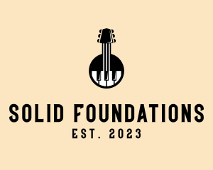 Music Shop - Guitar Piano Band logo design