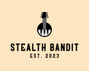 Guitar Piano Band logo design