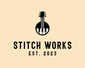 Guitar Piano Band logo design