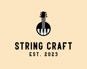 String - Guitar Piano Band logo design