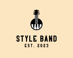 Guitar Piano Band logo design