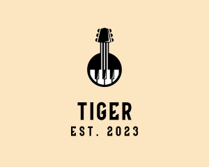 Guitar Piano Band logo design