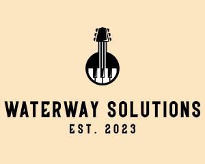 Guitar Piano Band logo design