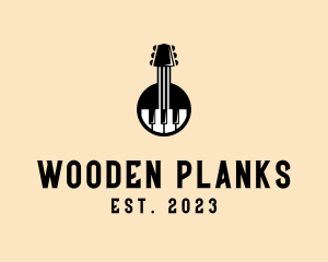 Guitar Piano Band logo design