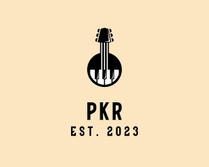 Guitar Piano Band logo design