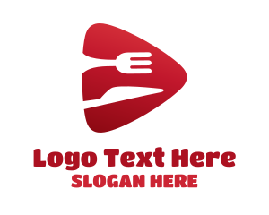 Online Booking - Restaurant Music App logo design