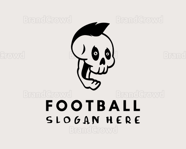 Punk Skull Tattoo Artist Logo