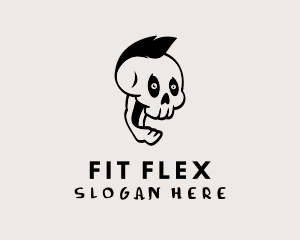 Skull - Punk Skull Tattoo Artist logo design