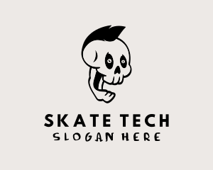 Punk Skull Tattoo Artist logo design