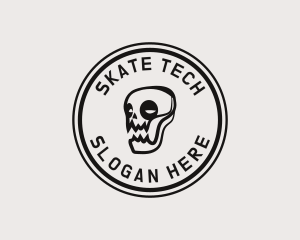 Skate Skull Punk logo design