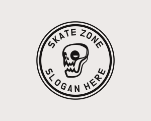 Skate Skull Punk logo design