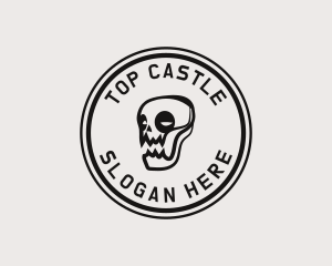 Gangster - Skate Skull Punk logo design