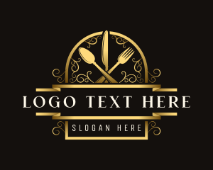 Dish - Luxury Cuisine Diner logo design