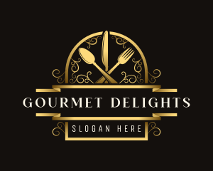 Luxury Cuisine Diner logo design