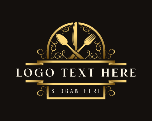 Luxury - Luxury Cuisine Diner logo design
