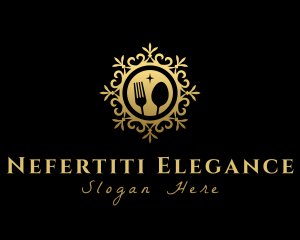 Elegant Spoon Fork  logo design