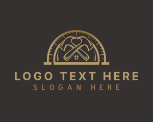 House - Hammer House Tool logo design