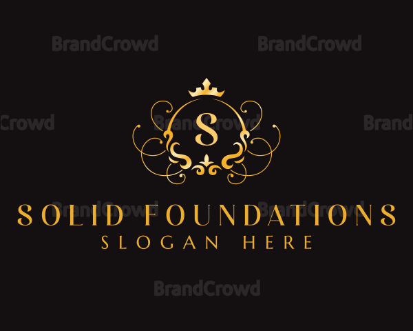 Luxury Crown Ornament Logo