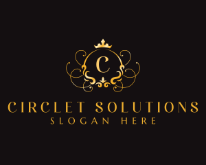 Luxury Crown Ornament logo design