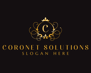 Luxury Crown Ornament logo design