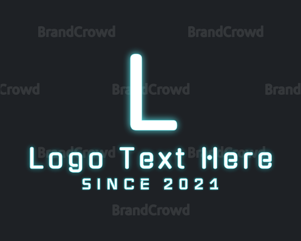 Big Futuristic Glow Logo