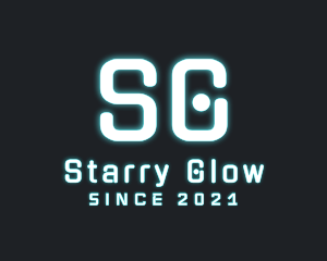 Big Futuristic Glow logo design