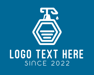 Cleaning - Liquid Soap Bottle logo design