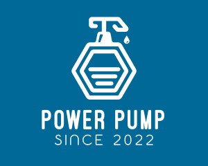 Pump - Liquid Soap Bottle logo design