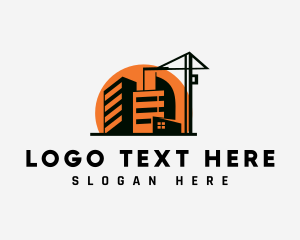 Modular - City Urban Construction logo design
