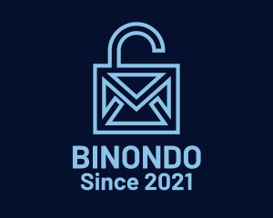 Monoline - Geometric Email Lock logo design