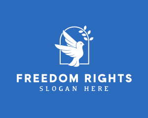 Dove Bird Freedom logo design