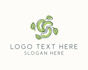 Vegan - Organic Seed Bean logo design