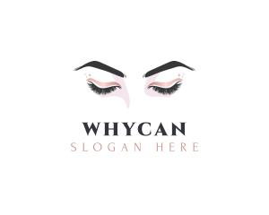 Brow - Feminine Eyelashes Gradient logo design