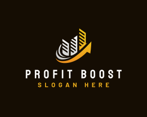 Revenue - Building Growth Investment logo design