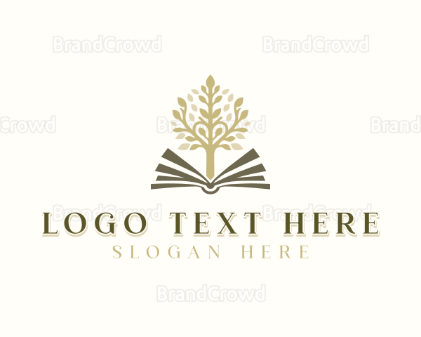 Education Learning Tree Book Logo