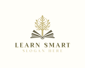 Teaching - Education Learning Tree Book logo design