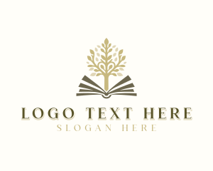 Learning - Education Learning Tree Book logo design