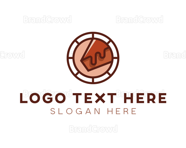 Chocolate Cake Dessert Logo