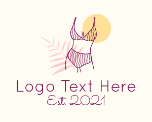 Girl - Summer Bikini Body logo design