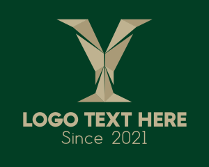 Letter Y - Geometric Letter Y logo design