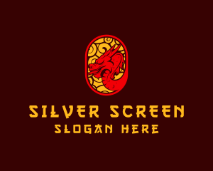 Game Streaming - Mythical Oriental Dragon logo design
