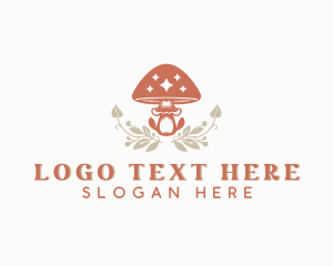 Mushroom - Mushroom Garden Plant logo design