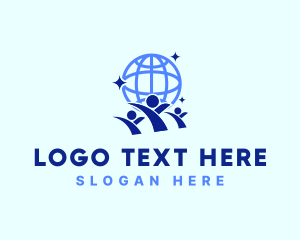 Community - Global Human Community logo design