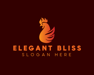 Roast - Flame Chicken Grill logo design